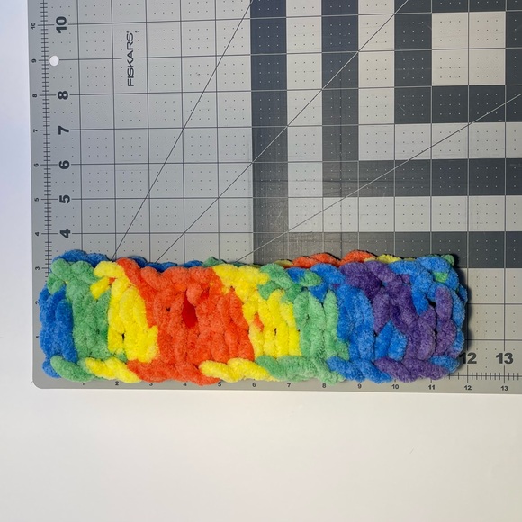 Handmade Women’s/Junior’s Winter Headband/Ear Wrap - Rainbow - Picture 8 of 9